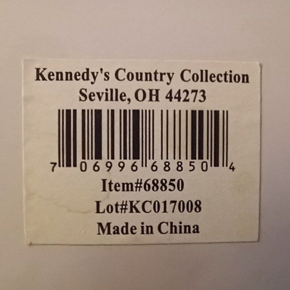 Kennedy's Country Collection Sugar Plum Recipe 10" Plate Mint - Picture 3 of 3